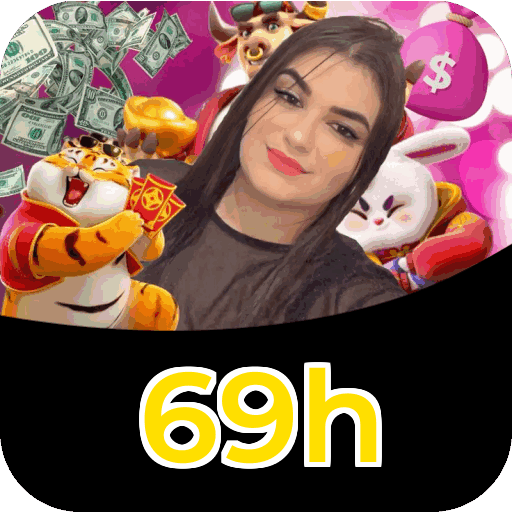 Interface do aplicativo 69h mostrando jogos disponíveis no iOS e Android